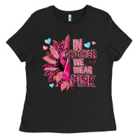 Black In october we wear pink Ladies Tee - NancyCooperArtShop