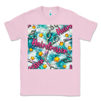 Bubblegum Pink Hairdresser Scissor And Stars With Glitter Seamless Pattern Bbs Classic Tee - BundleAndBundleShop
