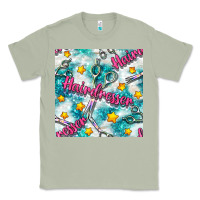 Matcha Hairdresser Scissor And Stars With Glitter Seamless Pattern Bbs Classic Tee - BundleAndBundleShop