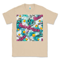 Mushroom Hairdresser Scissor And Stars With Glitter Seamless Pattern Bbs Classic Tee - BundleAndBundleShop