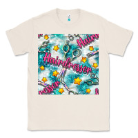 Natural Hairdresser Scissor And Stars With Glitter Seamless Pattern Bbs Classic Tee - BundleAndBundleShop