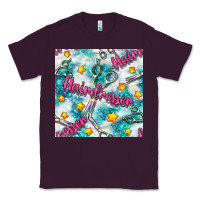 Plum Hairdresser Scissor And Stars With Glitter Seamless Pattern Bbs Classic Tee - BundleAndBundleShop