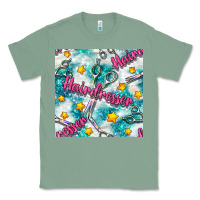 Sage Hairdresser Scissor And Stars With Glitter Seamless Pattern Bbs Classic Tee - BundleAndBundleShop