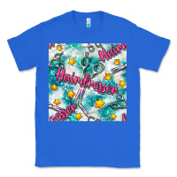 True Royal Hairdresser Scissor And Stars With Glitter Seamless Pattern Bbs Classic Tee - BundleAndBundleShop