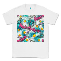 White Hairdresser Scissor And Stars With Glitter Seamless Pattern Bbs Classic Tee - BundleAndBundleShop