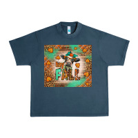Midnight Navy Western Hay Fall Cow Urban Heavy Tee - LillyAllenDesigns