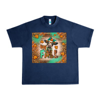 Navy Western Hay Fall Cow Urban Heavy Tee - LillyAllenDesigns