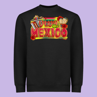 Viva Mexico Heavyweight Sweatshirt Designed By Texasbilliewilder