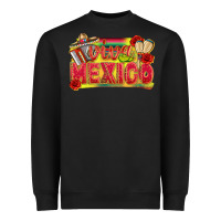 Black Viva Mexico Heavyweight Sweatshirt - texasbilliewilder