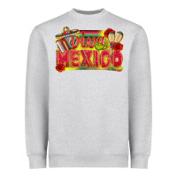 Heather Grey Viva Mexico Heavyweight Sweatshirt - texasbilliewilder