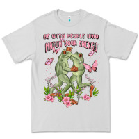 Dove Grey be with people who match your energy Premium Tee - MaliasSmallBusiness