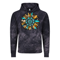 Cloud Black gemstone sunflower Vintage Hoodie - RanaPortraitStore