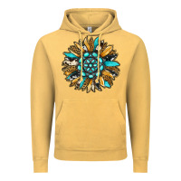 Vintage Mustard gemstone sunflower Vintage Hoodie - RanaPortraitStore