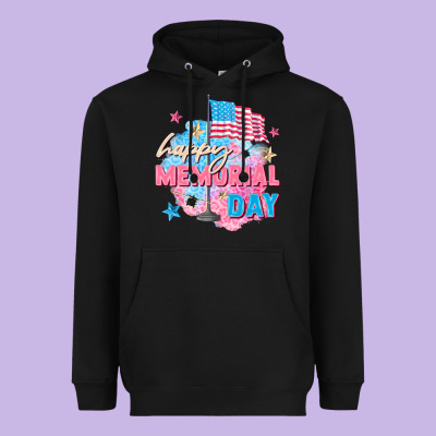 Happy Memorial Day Heavyweight Hoodie Designed By Fadigitalartstudio