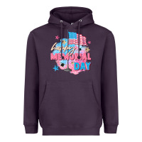 Plum Happy Memorial Day Heavyweight Hoodie - FaDigitalArtStudio