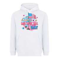 White Happy Memorial Day Heavyweight Hoodie - FaDigitalArtStudio