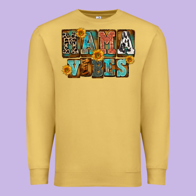 Western Mama Vibes Mother's Day Premium Sweatshirt Designed By Fadigitalartstudio