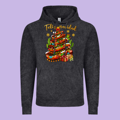 Christmas Feliz Navidad Vintage Hoodie Designed By Bundleandbundleshop