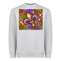 Mardi Gras Fleur De Lis Heavyweight Sweatshirt | Teevron
