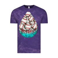 Baseball And Western Roses Teardrop  8 Vintage Tee | Teevron