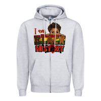 Heather Grey i am black history black boy peekaboo juneteenth Zipper Hoodie - CowGirlArtShop