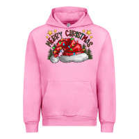 Fuchsia Pink merry Christmas santa Urban Hoodie - CowhideDigitalArt