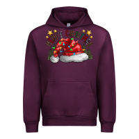 Mauve Wine merry Christmas santa Urban Hoodie - CowhideDigitalArt