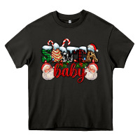 Asphalt santa baby with santa and christmas tree cake Heavy Core Tee - AdoDesignShop
