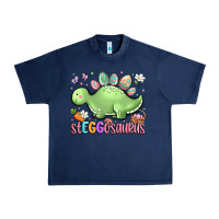 Navy easter stegosaurus delight Urban Heavy Tee - LillyAllenDesigns