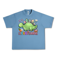 Pebble Blue easter stegosaurus delight Urban Heavy Tee - LillyAllenDesigns