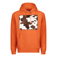 Carrot Brown Cowhide Background Premium Hoodie - CowCowDesign