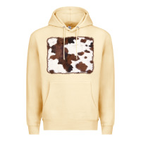 Pina Colada Brown Cowhide Background Premium Hoodie - CowCowDesign