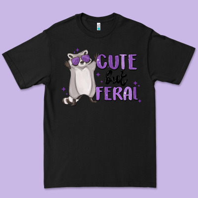 Cute But Feral Premium Tee Designed By Maliassmallbusiness