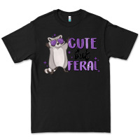Black cute but feral Premium Tee - MaliasSmallBusiness