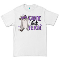 White cute but feral Premium Tee - MaliasSmallBusiness