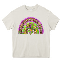 Cream mardi gras rainbow Heavy Core Tee - Jasminsmagicworld