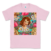 Bubblegum Pink Hairdresser Western Girl And Hair Curler Seamless Pattern Bbs Classic Tee - BundleAndBundleShop