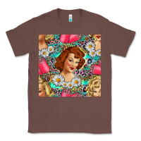 Chestnut Hairdresser Western Girl And Hair Curler Seamless Pattern Bbs Classic Tee - BundleAndBundleShop