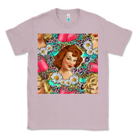 Lilac Hairdresser Western Girl And Hair Curler Seamless Pattern Bbs Classic Tee - BundleAndBundleShop