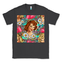 Smoke Hairdresser Western Girl And Hair Curler Seamless Pattern Bbs Classic Tee - BundleAndBundleShop