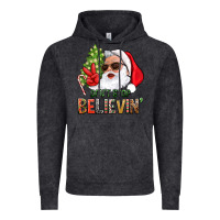 Vintage Black Don't Stop Believing Santa Vintage Hoodie - BundleAndBundleShop