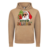 Vintage Coffee Don't Stop Believing Santa Vintage Hoodie - BundleAndBundleShop
