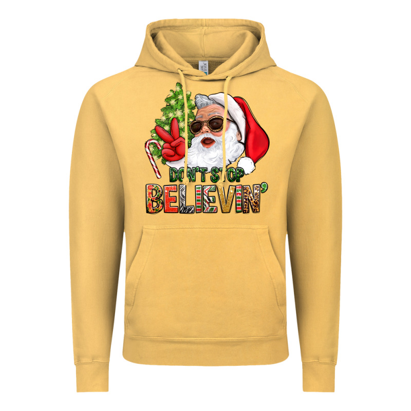 Don't Stop Believing Santa Vintage Hoodie by BundleAndBundleShop | Teevron