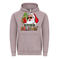 Vintage Zinc Don't Stop Believing Santa Vintage Hoodie - BundleAndBundleShop