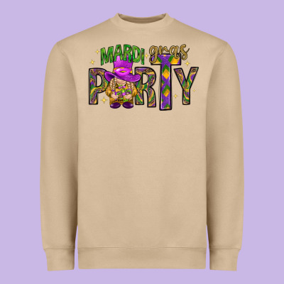 Mardi Gras Party Heavyweight Sweatshirt Designed By Nancycooperartshop