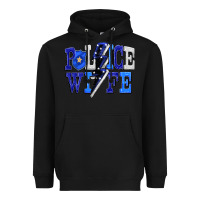 Black Police wife Heavyweight Hoodie - FaDigitalArtStudio
