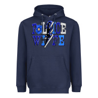 Navy Police wife Heavyweight Hoodie - FaDigitalArtStudio