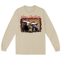 Mushroom Merry Christmas Cows Long Sleeve Tee - Bettercallsaul