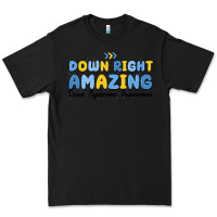 Black down right amazing down syndrome awareness Premium Tee - MaliasSmallBusiness
