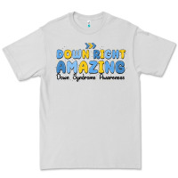 Dove Grey down right amazing down syndrome awareness Premium Tee - MaliasSmallBusiness